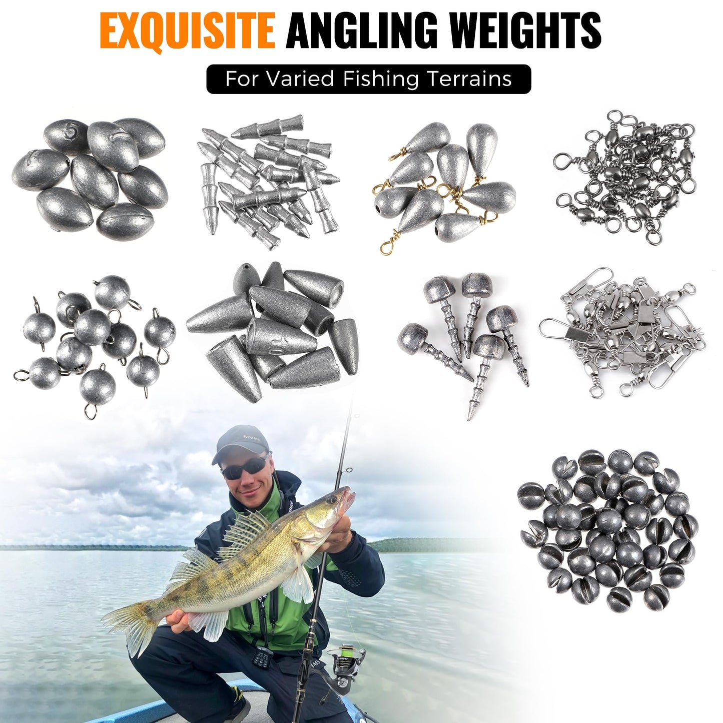 PLUSINNO 264/397pcs Fishing Accessories Kit