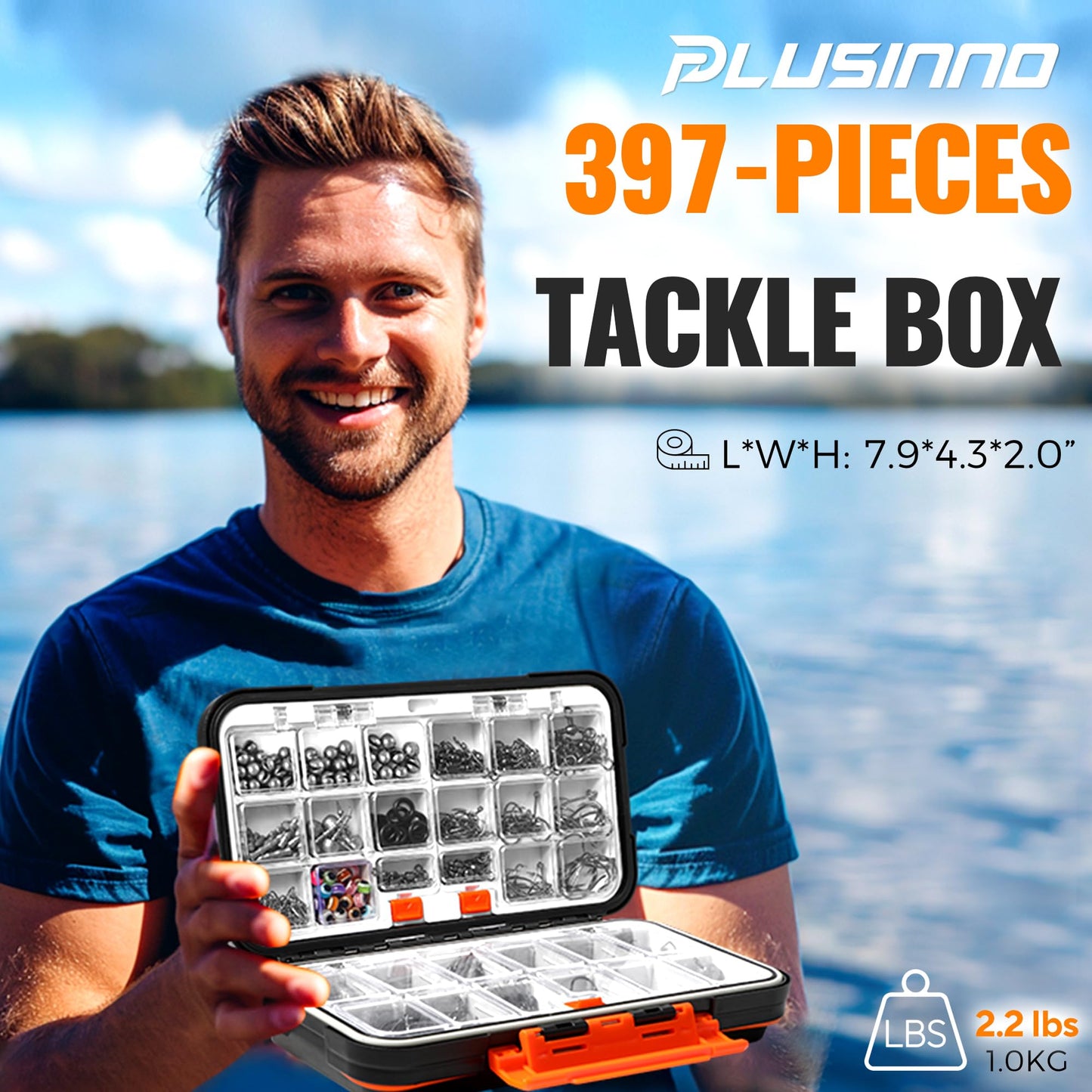 PLUSINNO 264/397pcs Fishing Accessories Kit