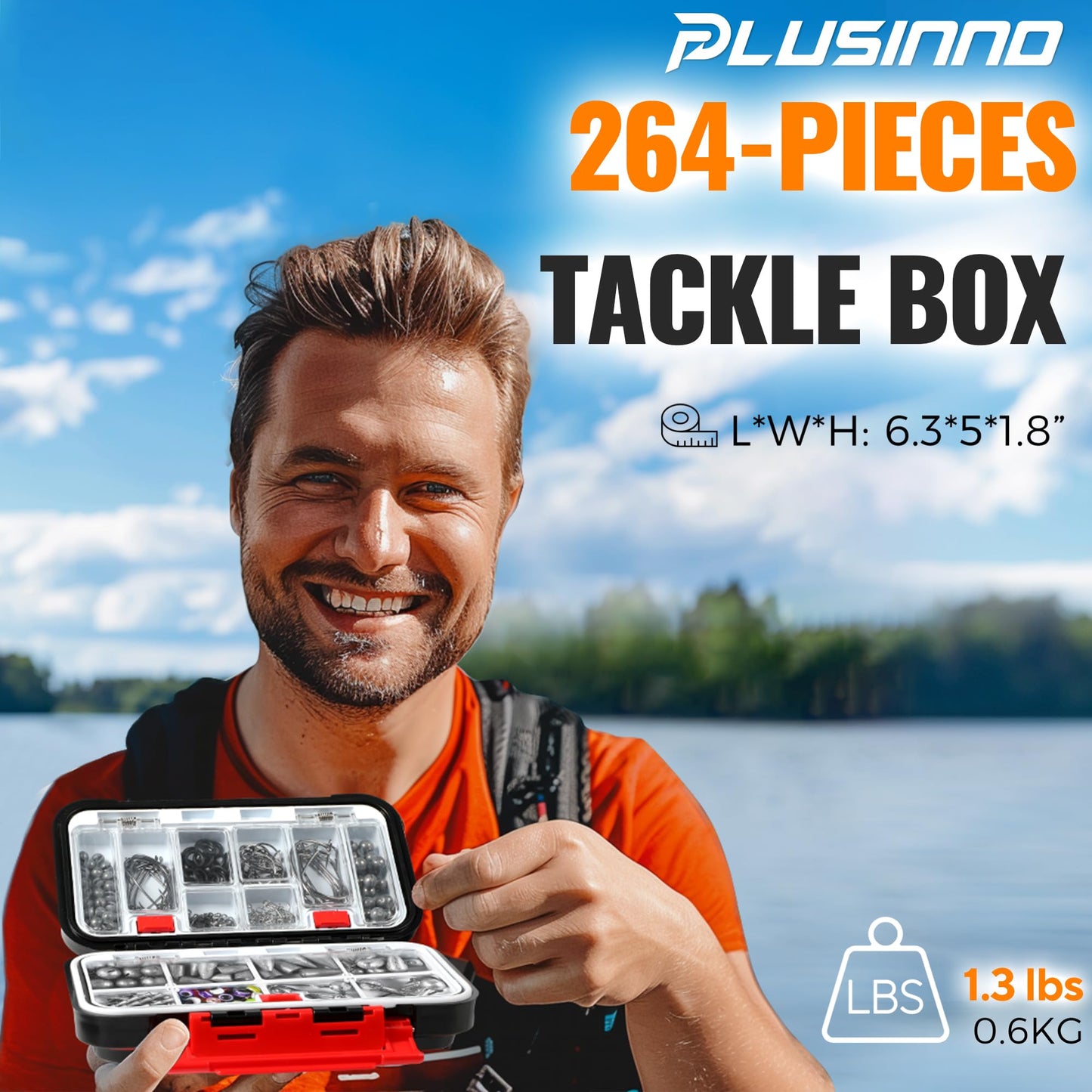 PLUSINNO 264/397pcs Fishing Accessories Kit