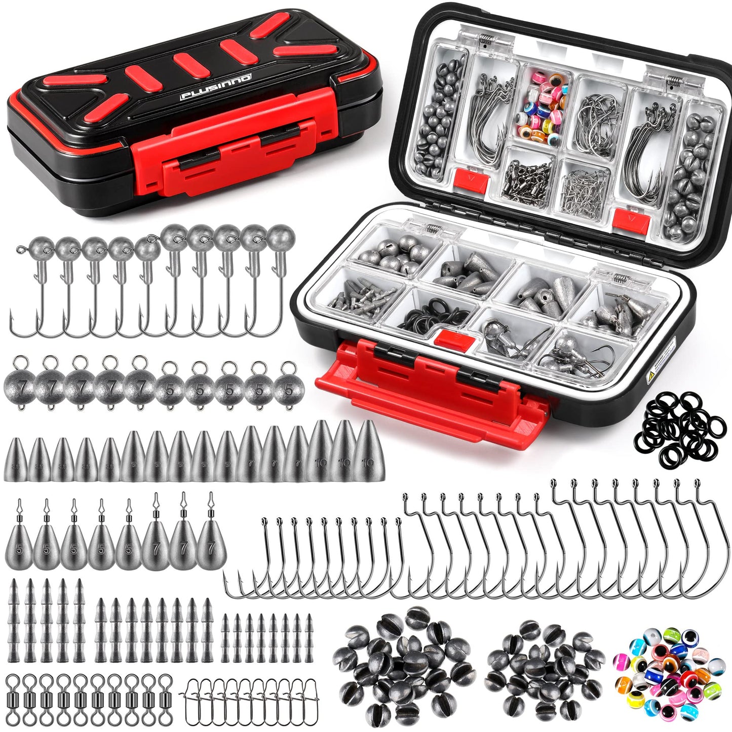 PLUSINNO 264/397pcs Fishing Accessories Kit