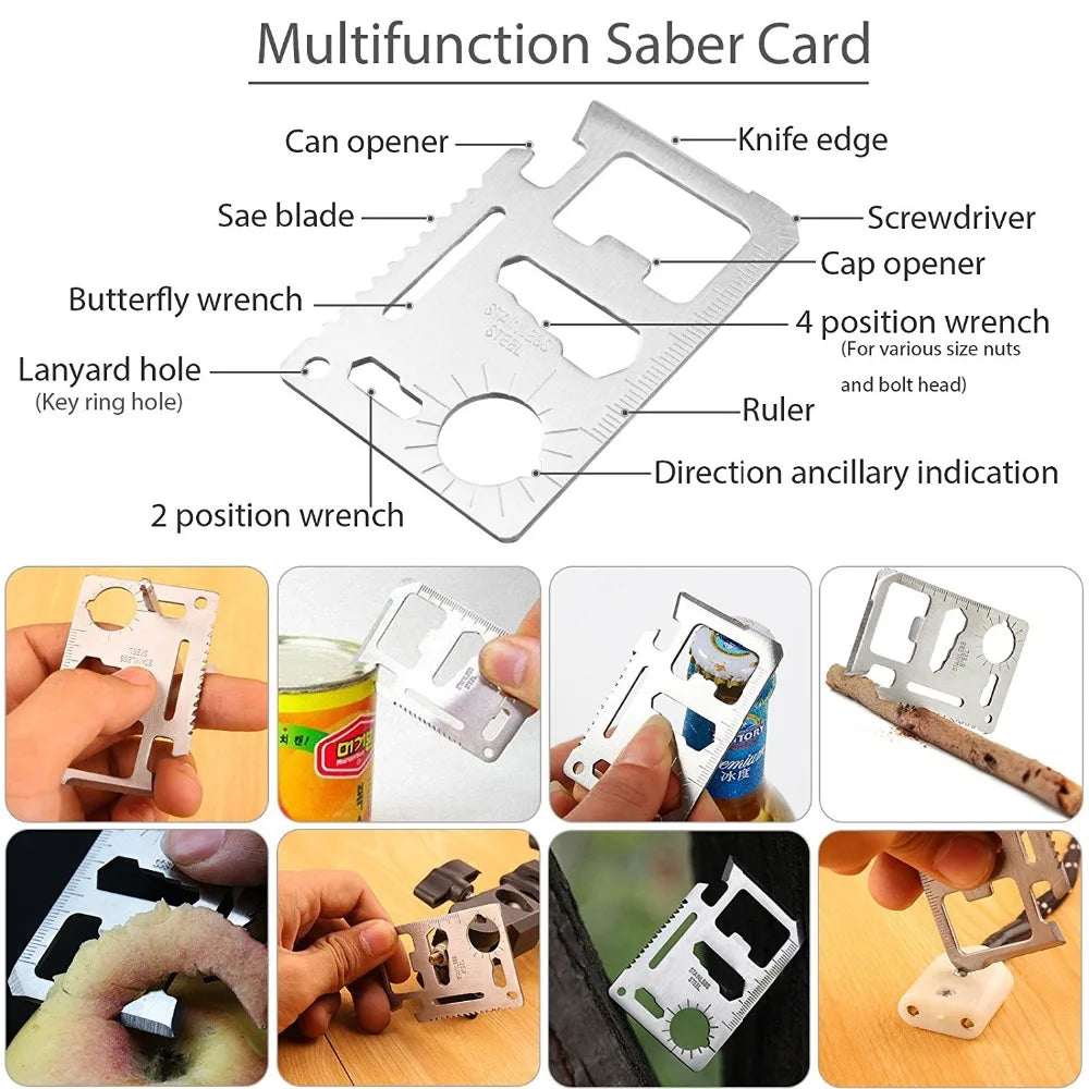 NNEOBA  Car Survival First Aid Kit Outdoor Emergency SOS Gear